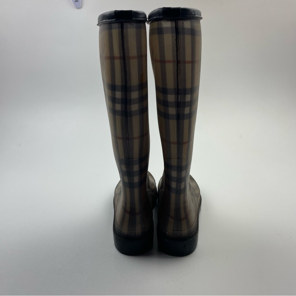 Burberry Nova Check Rain Boots Made in Italy Women’s Size 37EU 5UK) 6US) - Picture 5 of 10